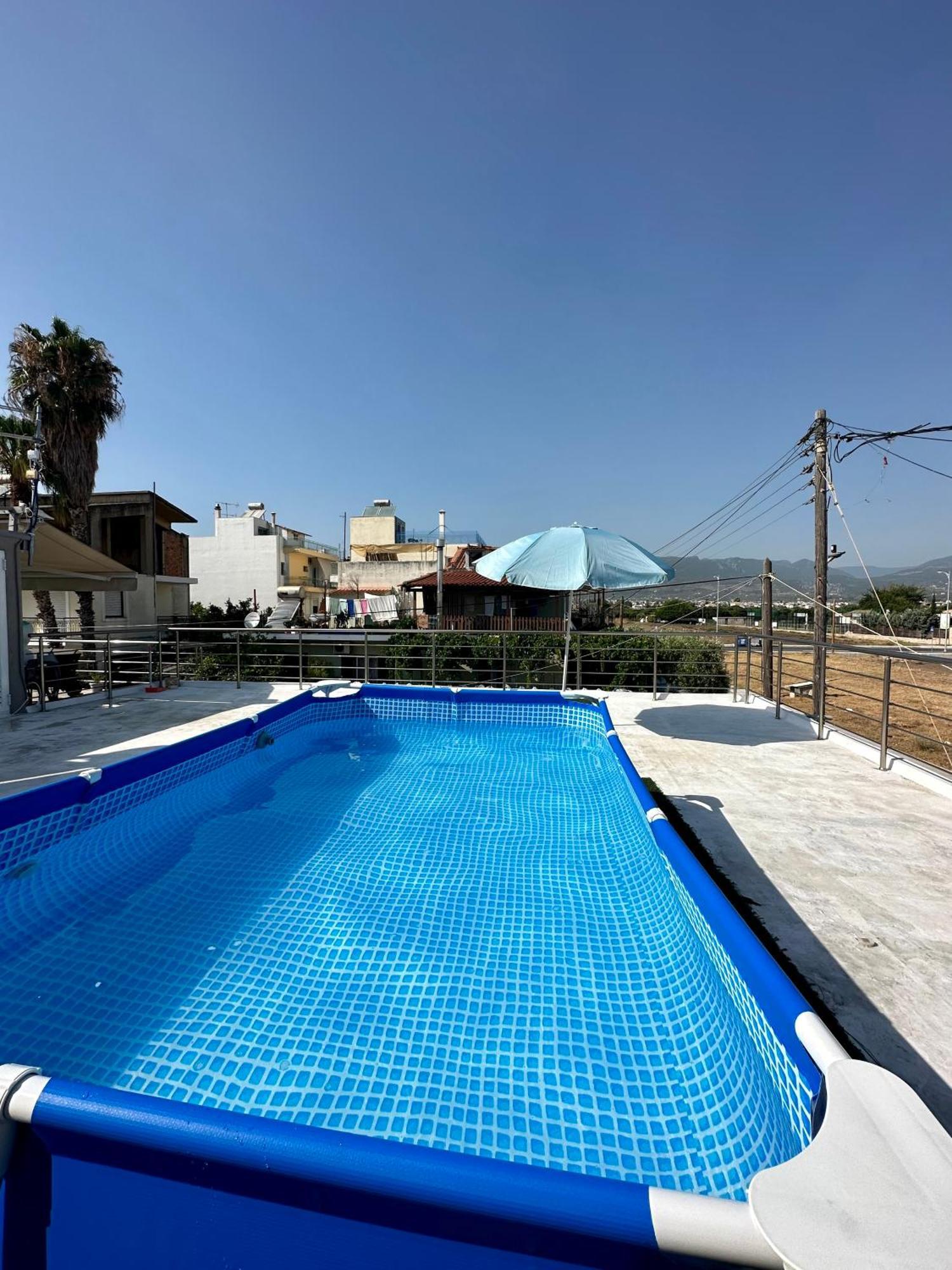 Red Harmony By The Sea Pool And Balcony Kalamata